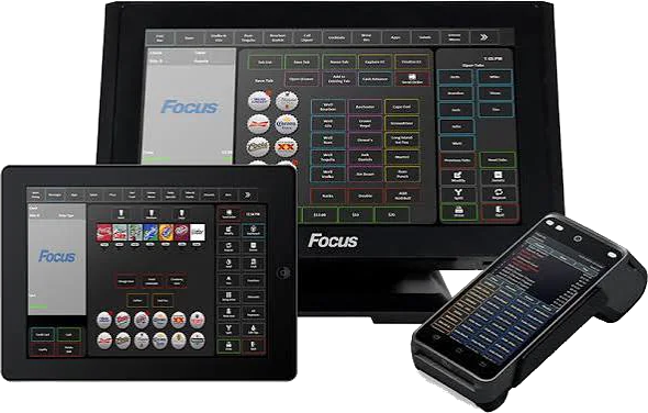 Focus product grouping showing POS terminal and handhelds